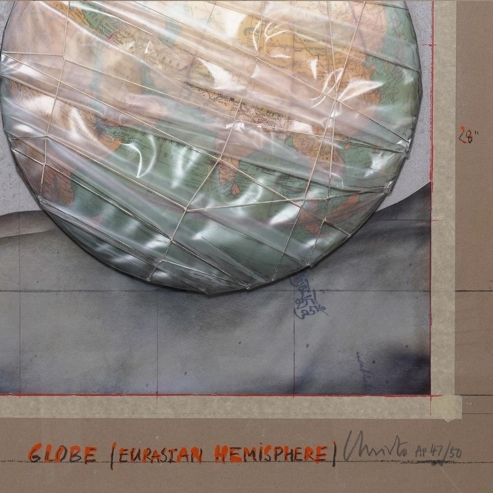 Wrapped Globe (Eurasian Hemisphere)–Christo, Contemporary, Limited Edition 1