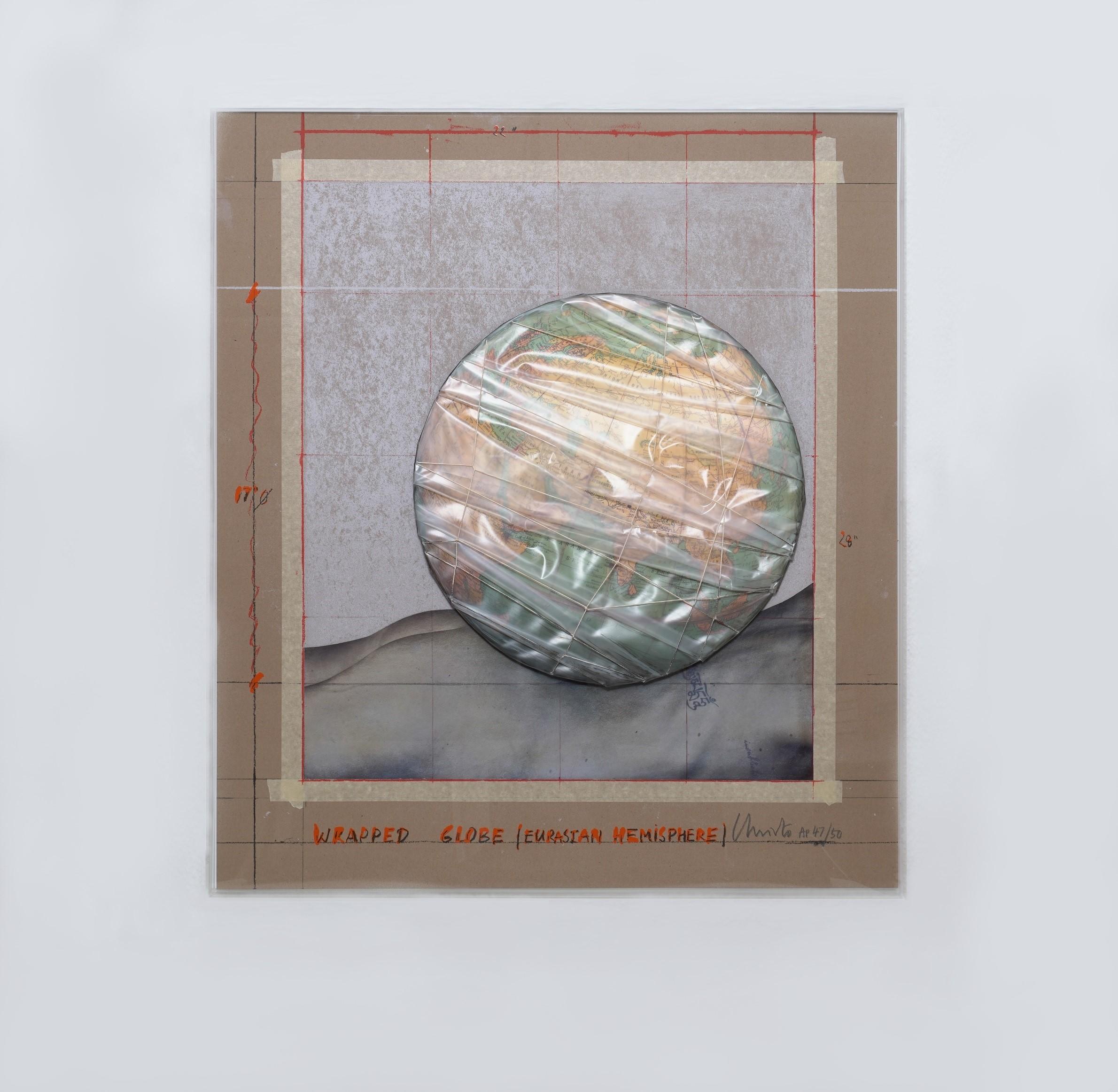 Wrapped Globe (Eurasian Hemisphere)–Christo, Contemporary, Limited Edition 2
