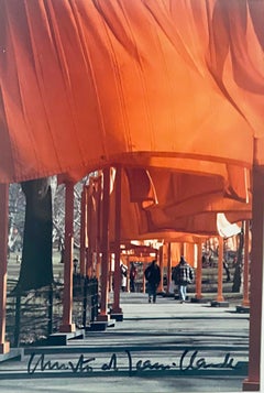Art Card: The Gates (Hand signed by Christo and Jeanne-Claude) Framed provenance