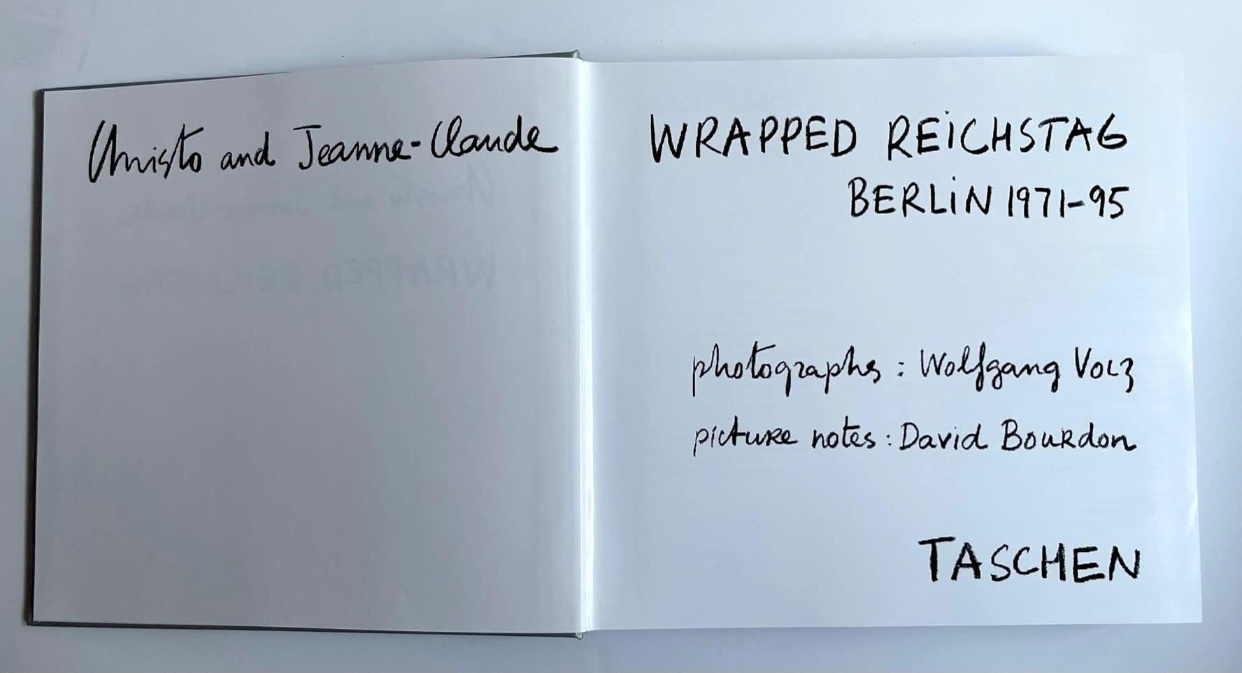 Christo and Jeanne-Claude: Wrapped Reichstag monograph & slipcase, LT Ed Signed For Sale 5