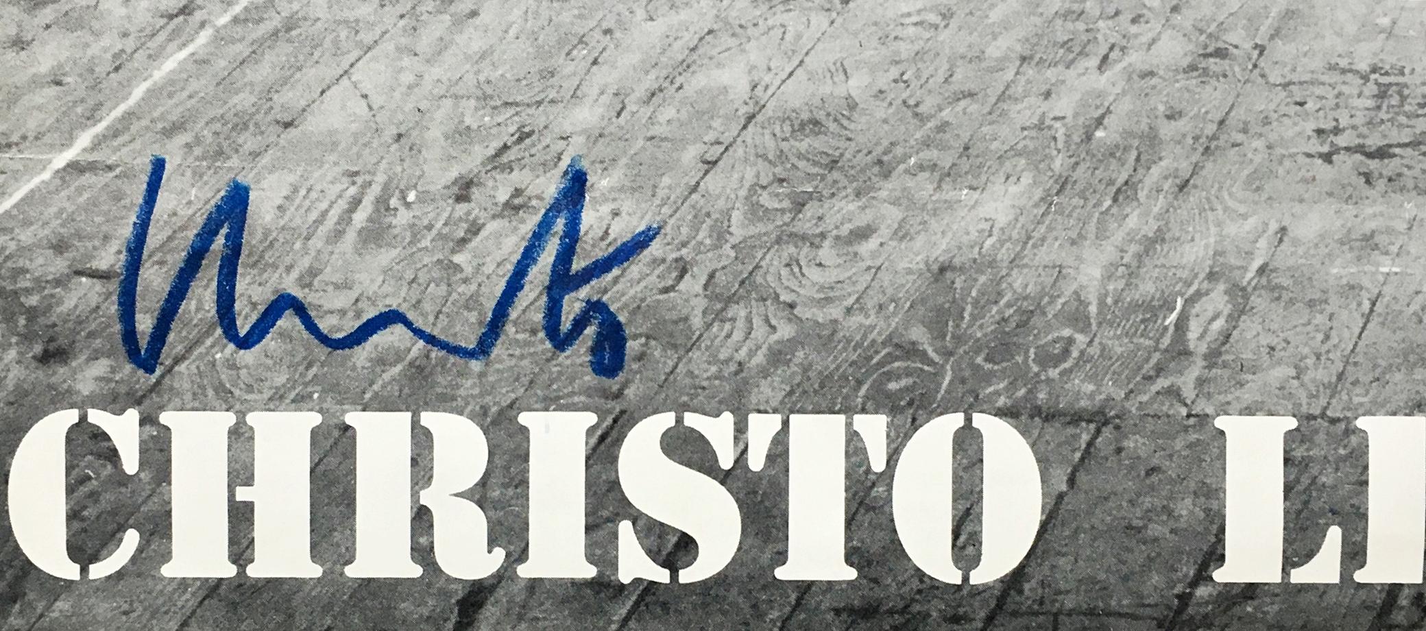 Christo à la galerie Leo Castelli, NY (signé à la main) posté à Pierre Restany en vente 2