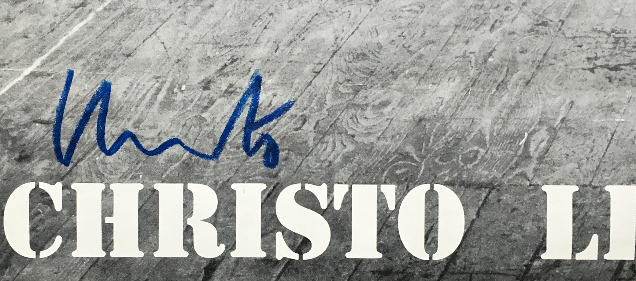 Christo bei Leo Castelli, Einladung, handsigniert von Christo an Pierre Restany im Angebot 2