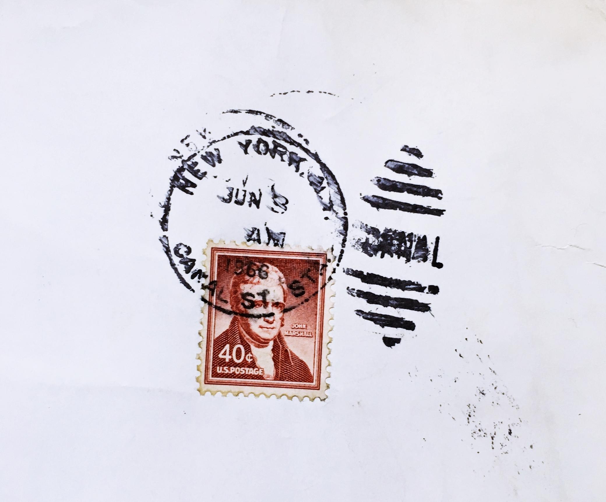 Christo bei Leo Castelli, Einladung, handsigniert von Christo an Pierre Restany im Angebot 7