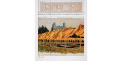 Christo 'The Gates I' Central Park, New York Signed Print 
