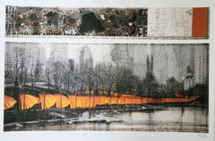 Used CHRISTO 'THE GATES XXVI - 2003', HAND SIGNED OFFSET LITHOGRAPH