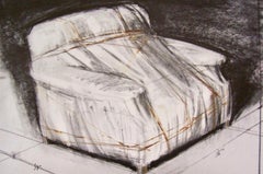 Christo, Wrapped Armchair, 1977, lithograph