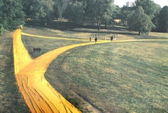 Vintage Christo - "Wrapped Walk Ways", Loose Park in Kansas City - photo offset