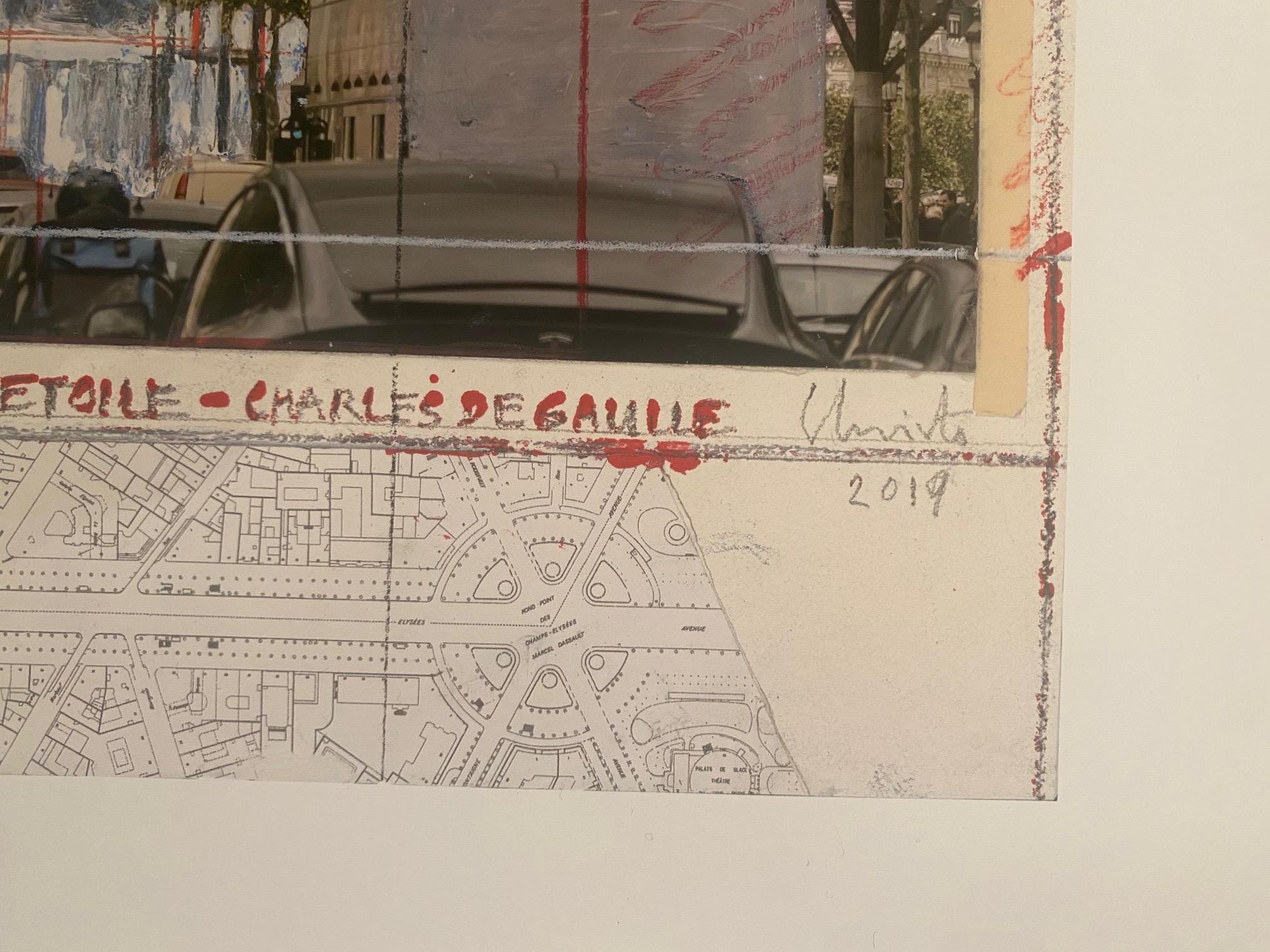 L'Arc de Triomphe, wrapped  - original Christo modern art lithograph Paris 2