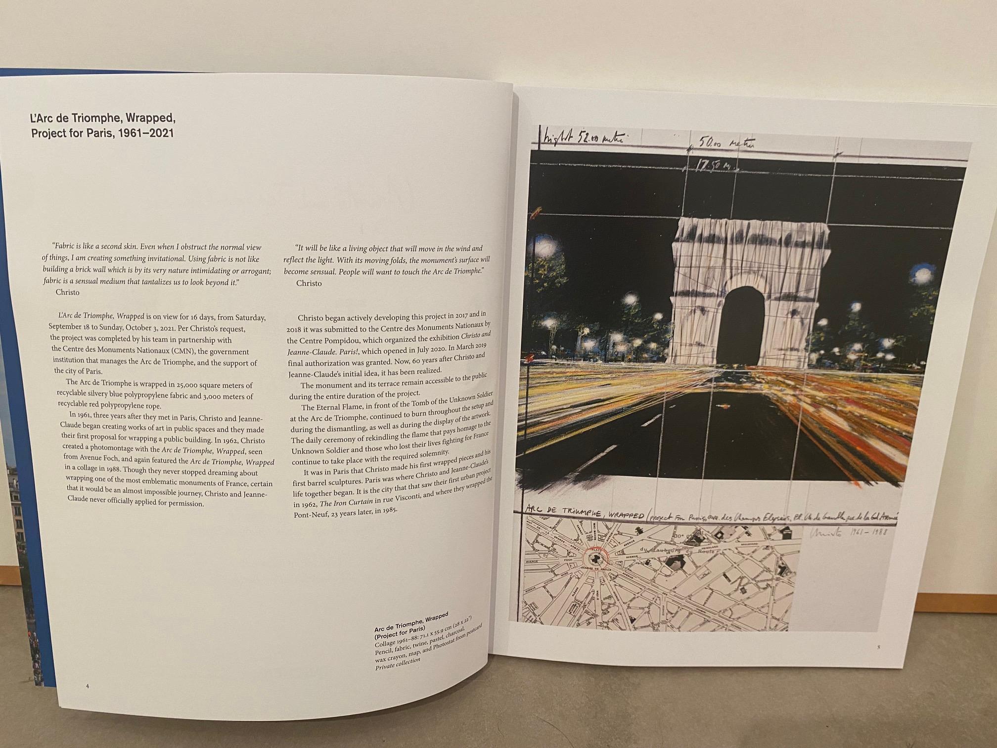 L'Arc de Triomphe, wrapped  - original Christo modern art lithograph Paris 2