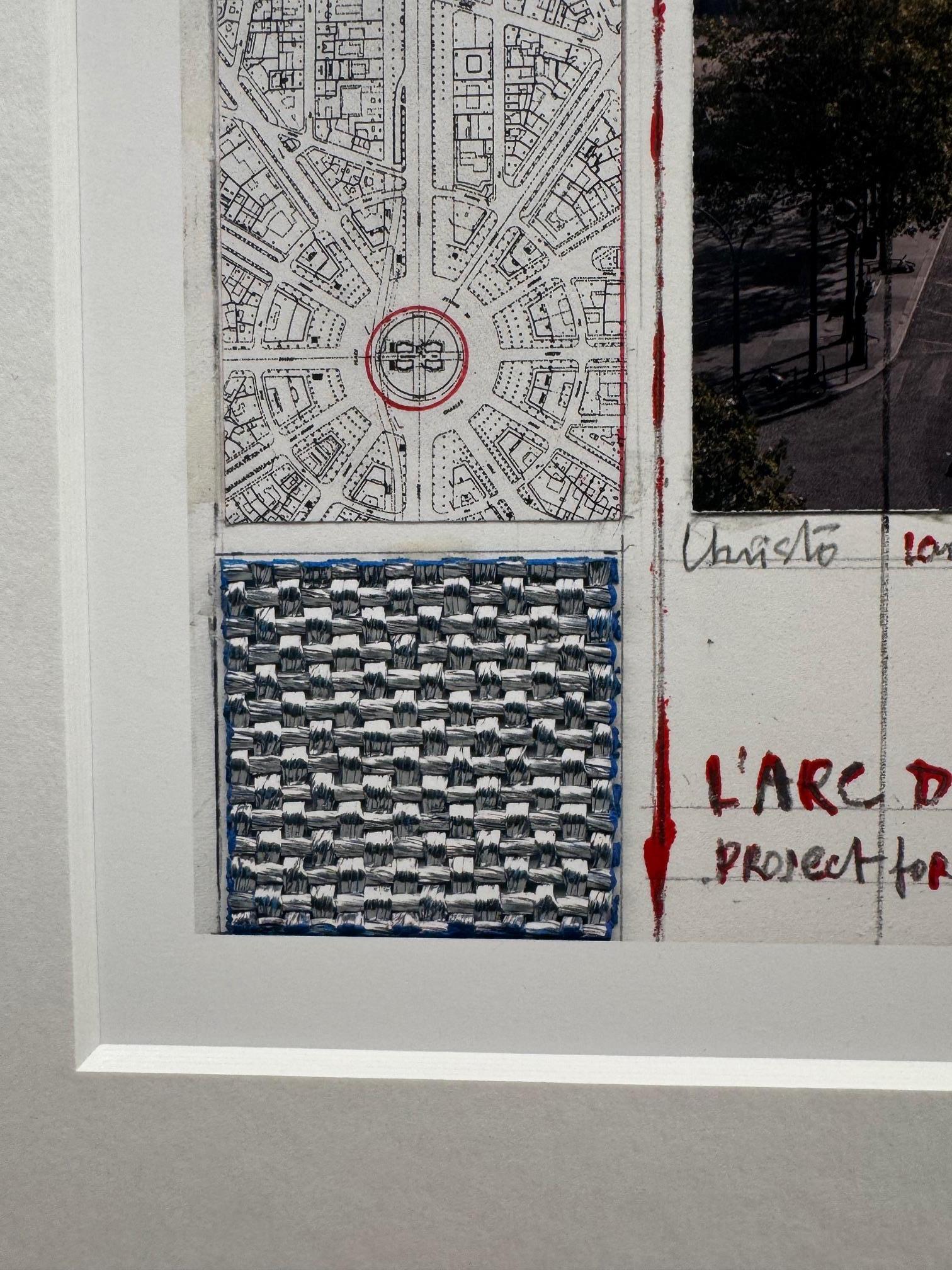 L'Arc de Triomphe, wrapped  - original Christo modern art lithograph Paris For Sale 5