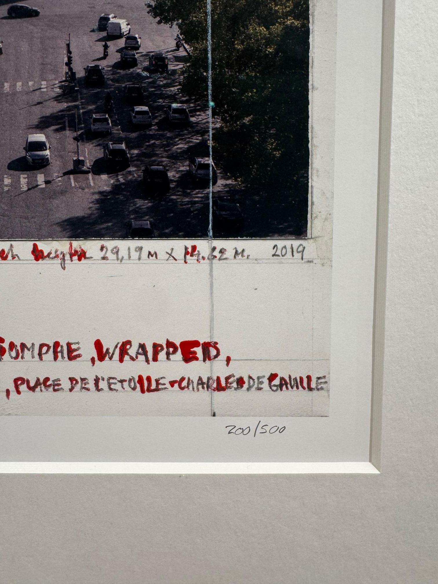L'Arc de Triomphe, wrapped  - original Christo modern art lithograph Paris For Sale 6