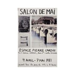 Original 1981 exhibition poster was created by Christo for the Salon de Mai
