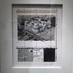 Reichstag X-8 - Original Christo-Modern-Kunstlithographie Berliner historisches Gebäude