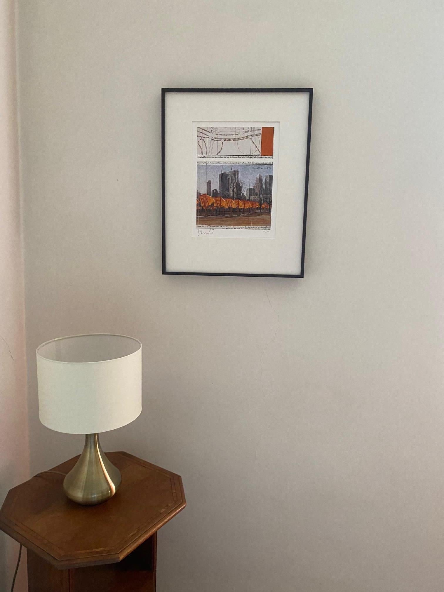 The Gates - original Christo modern art New York Central Park lithograph signed 3