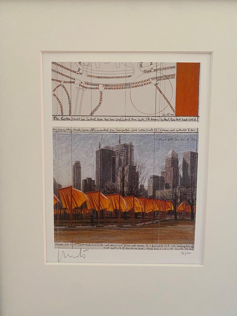 Christo - The Gates - original Christo modern art New York Central Park  lithograph signed at 1stDibs
