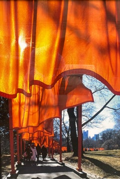 The Gates - original Christo modern art New York Central Park photograph signed 