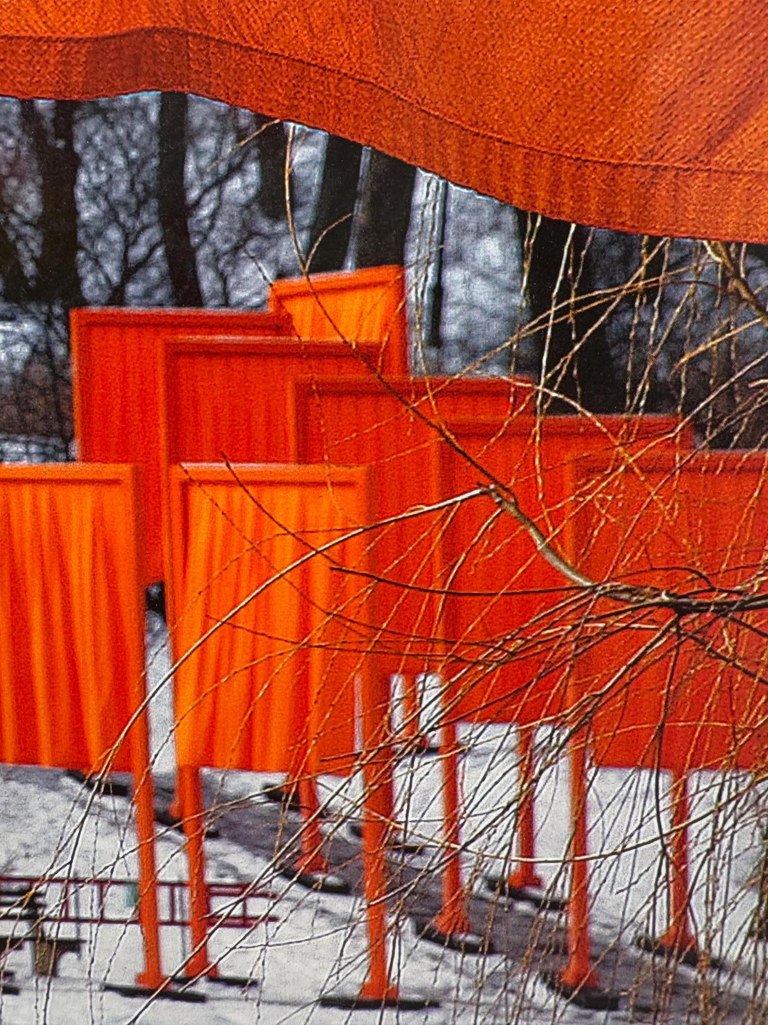 The Gates - original Christo modern art photograph New York Central Park For Sale 1