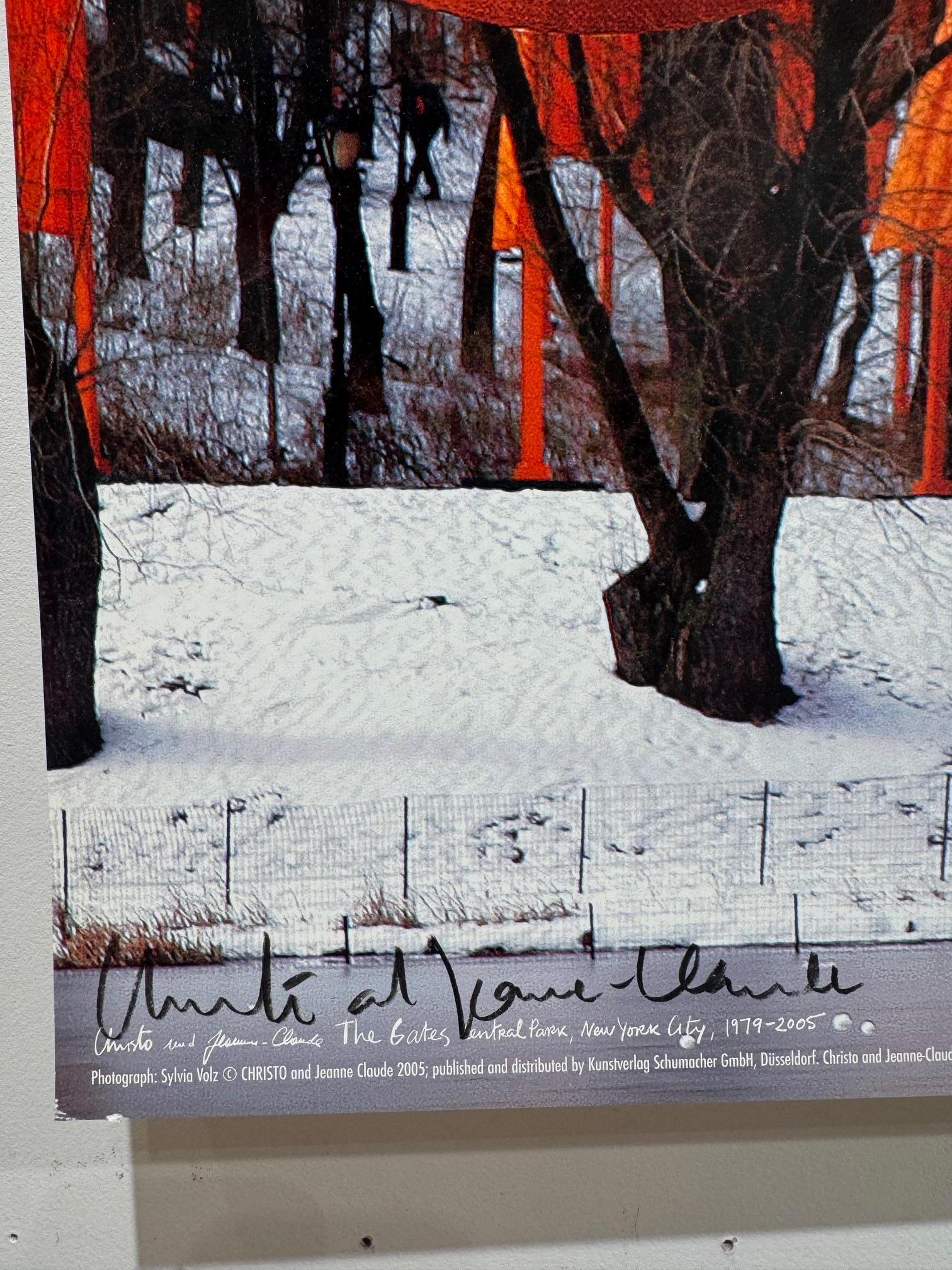 The Gates - original Christo modern art photograph New York Central Park For Sale 4