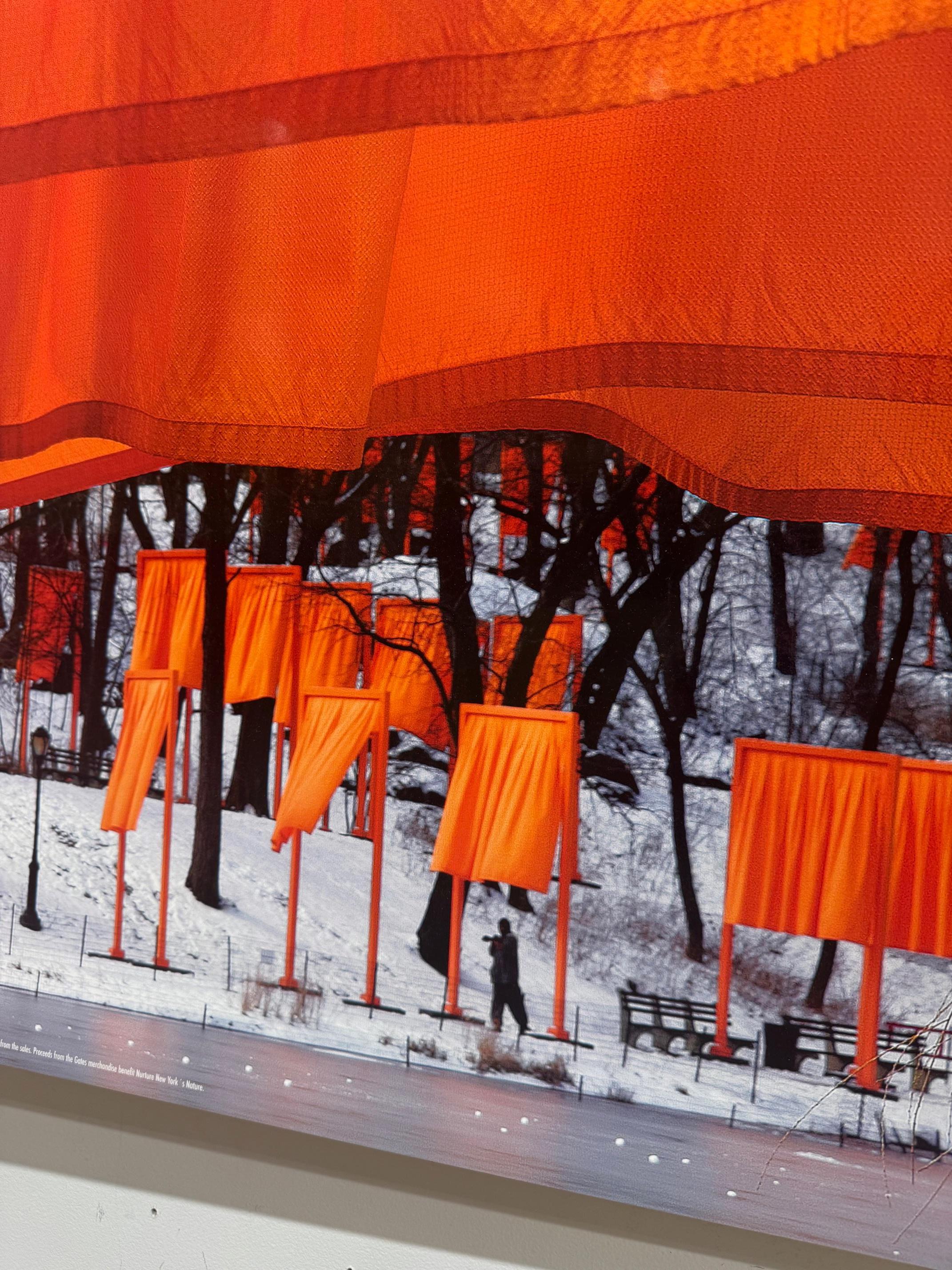 The Gates - original Christo modern art photograph New York Central Park For Sale 5