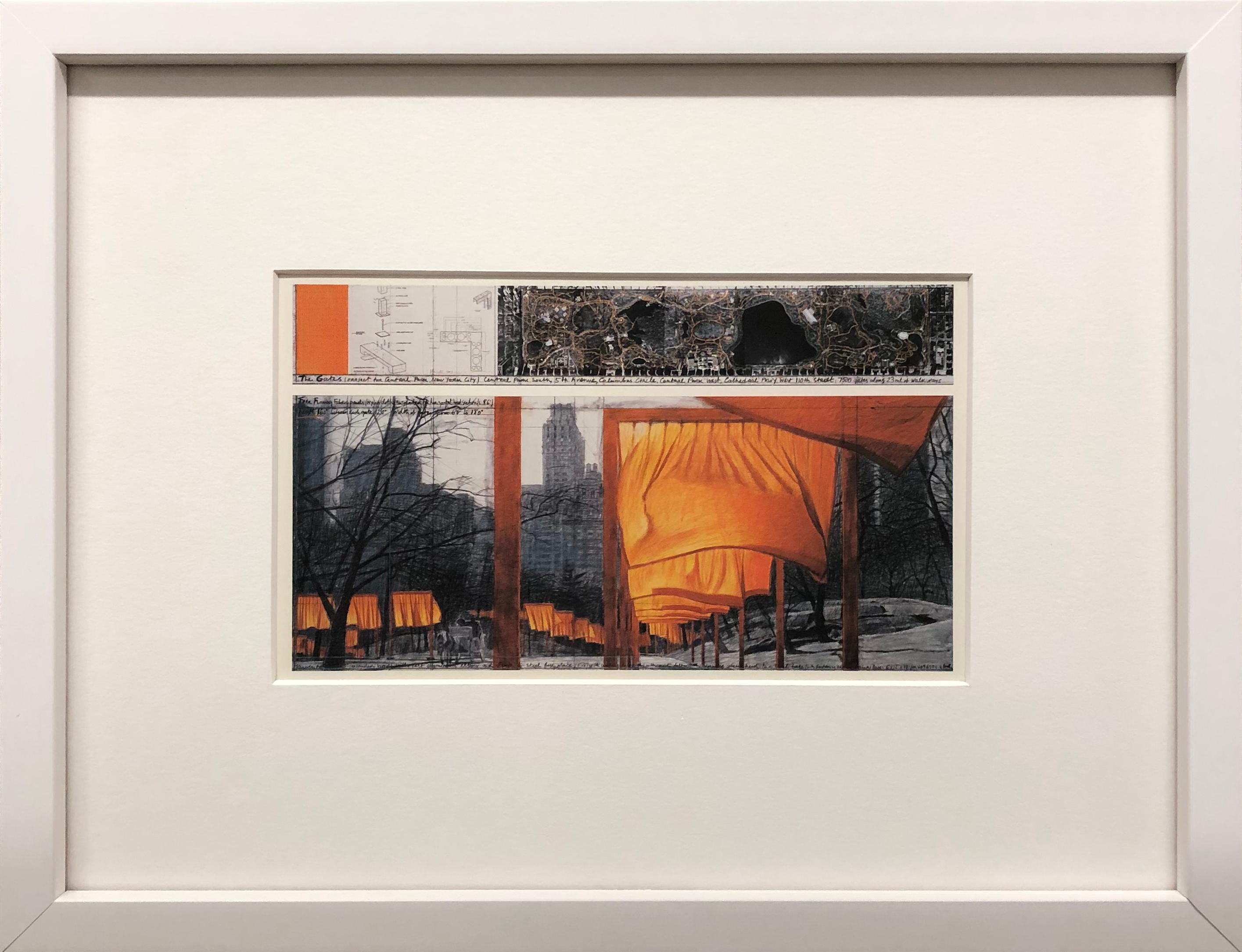 Landscape Print di Christo - The Gates, Progetto per Central Park, New York City