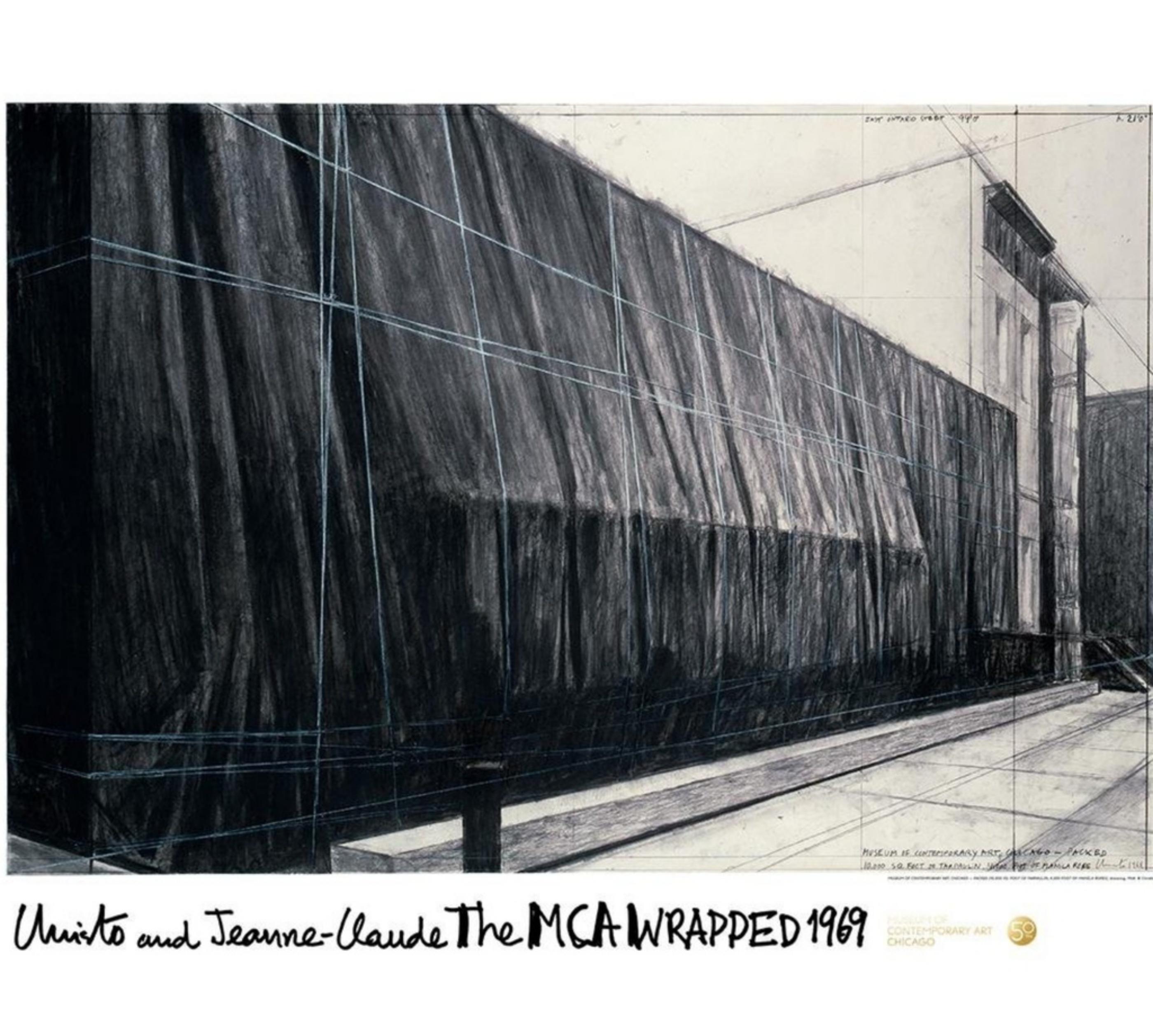 Christo Abstract Print - The MCA Wrapped, 1969 (Limited Edition)