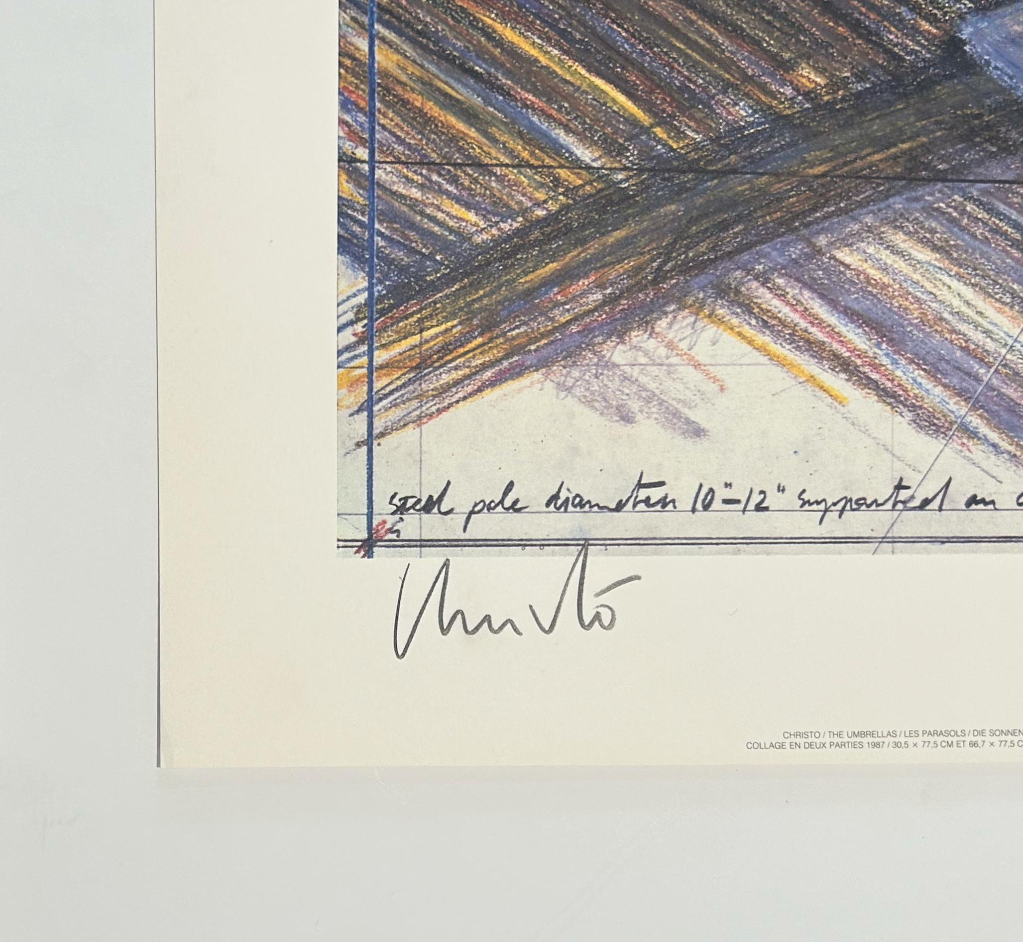 Gli Ombrelli, progetto congiunto per il Giappone e gli Stati Uniti. - Print American Modern di Christo