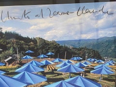 Umbrellas -original Christo modern art lithograph & signed limited-edition book