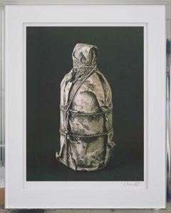 Wrapped Bottle - original Christo modern art lithograph