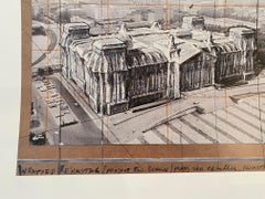 Wrapped Reichstag - original Christo modern art lithograph Berlin Reichstag