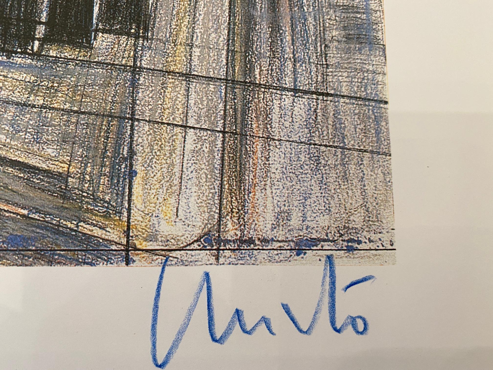 christo reichstag lithographie