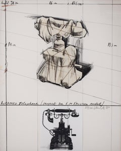 Telephone enveloppé, projet pour le modèle de L. M. Ericsson - Ericsson