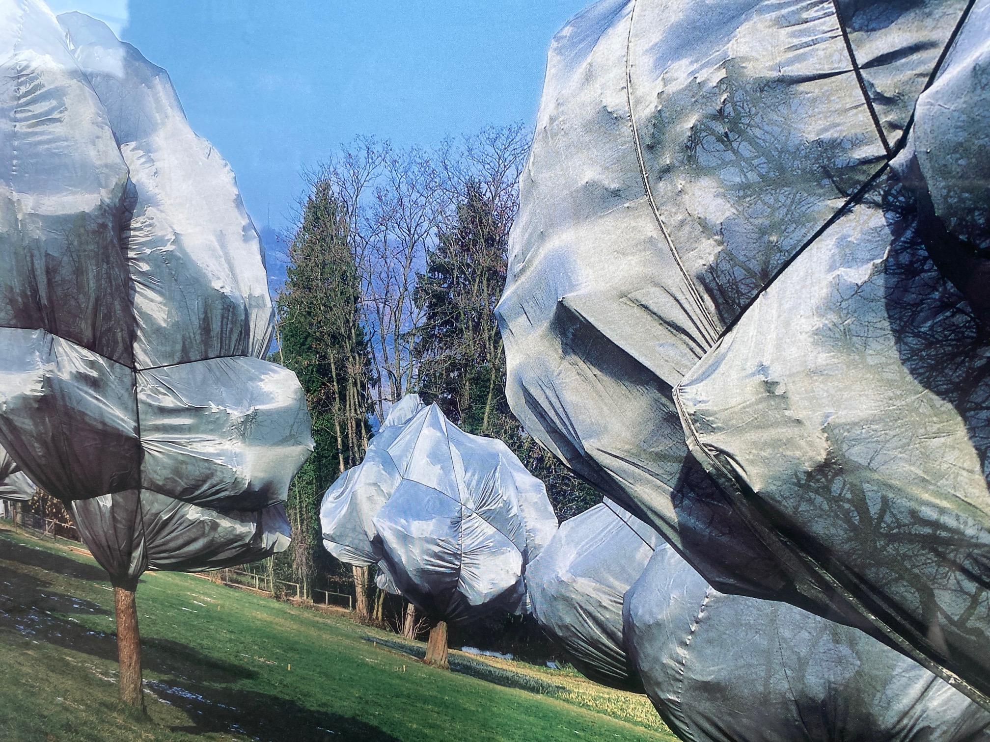 Wrapped Trees Nr. 11 - photo d'art moderne originale de Christo paysage Suisse en vente 2