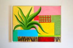 Christo Sharpe, Hot Garden, Original Oil Painting, Affordable Art, Contemporary