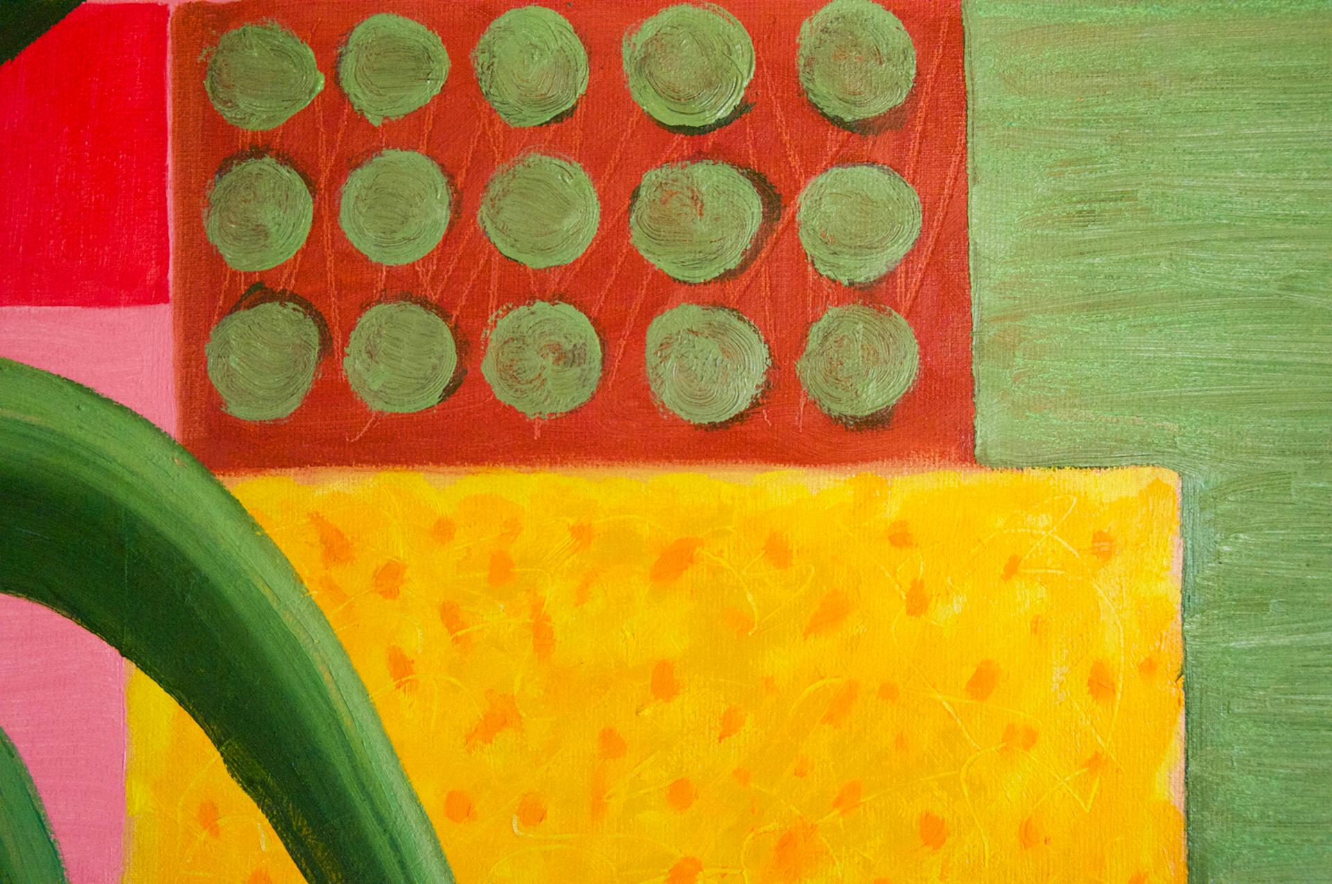 Christo Sharpe, Giardino caldo, Pittura a olio originale, Arte accessibile, Contemporaneo in vendita 4
