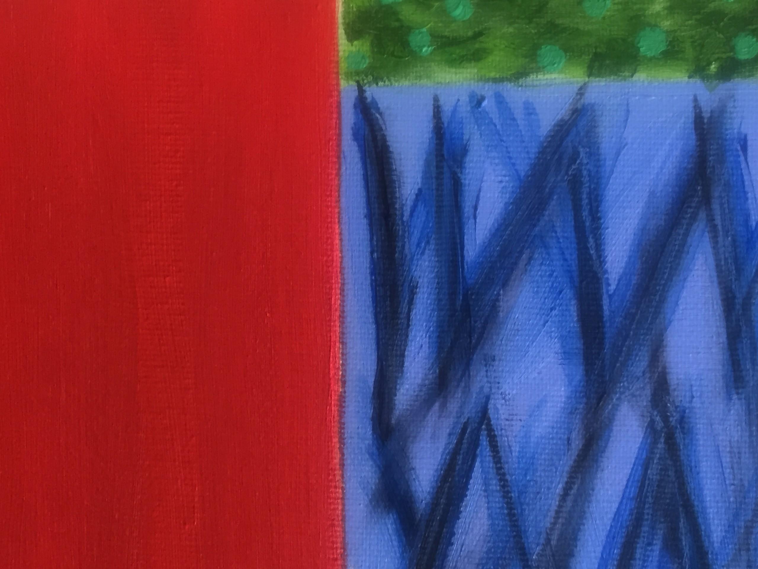 Bordo di inizio estate - Painting Astratto di Christo Sharpe