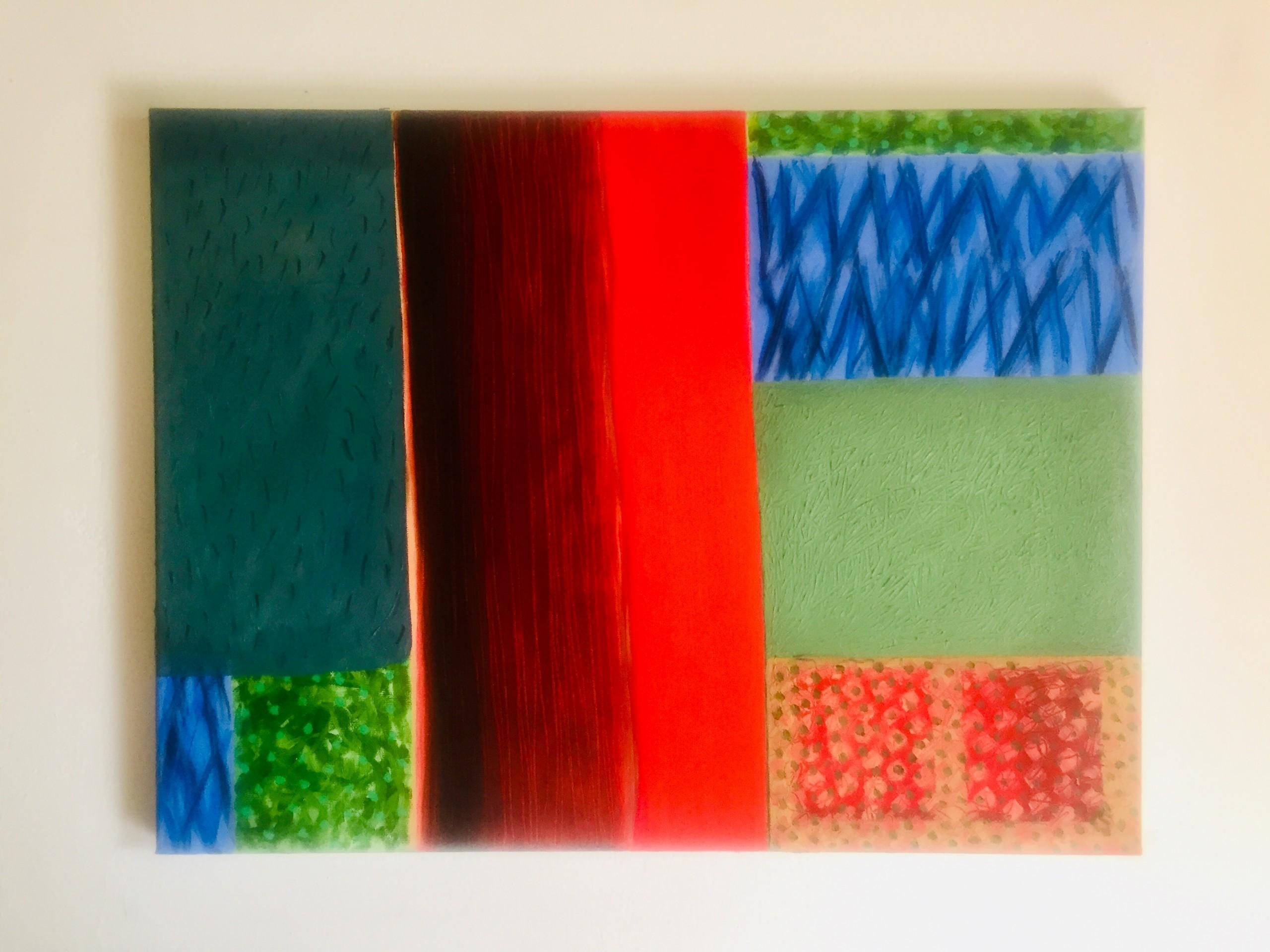 Bordo di inizio estate - Abstract Painting Nero di Christo Sharpe