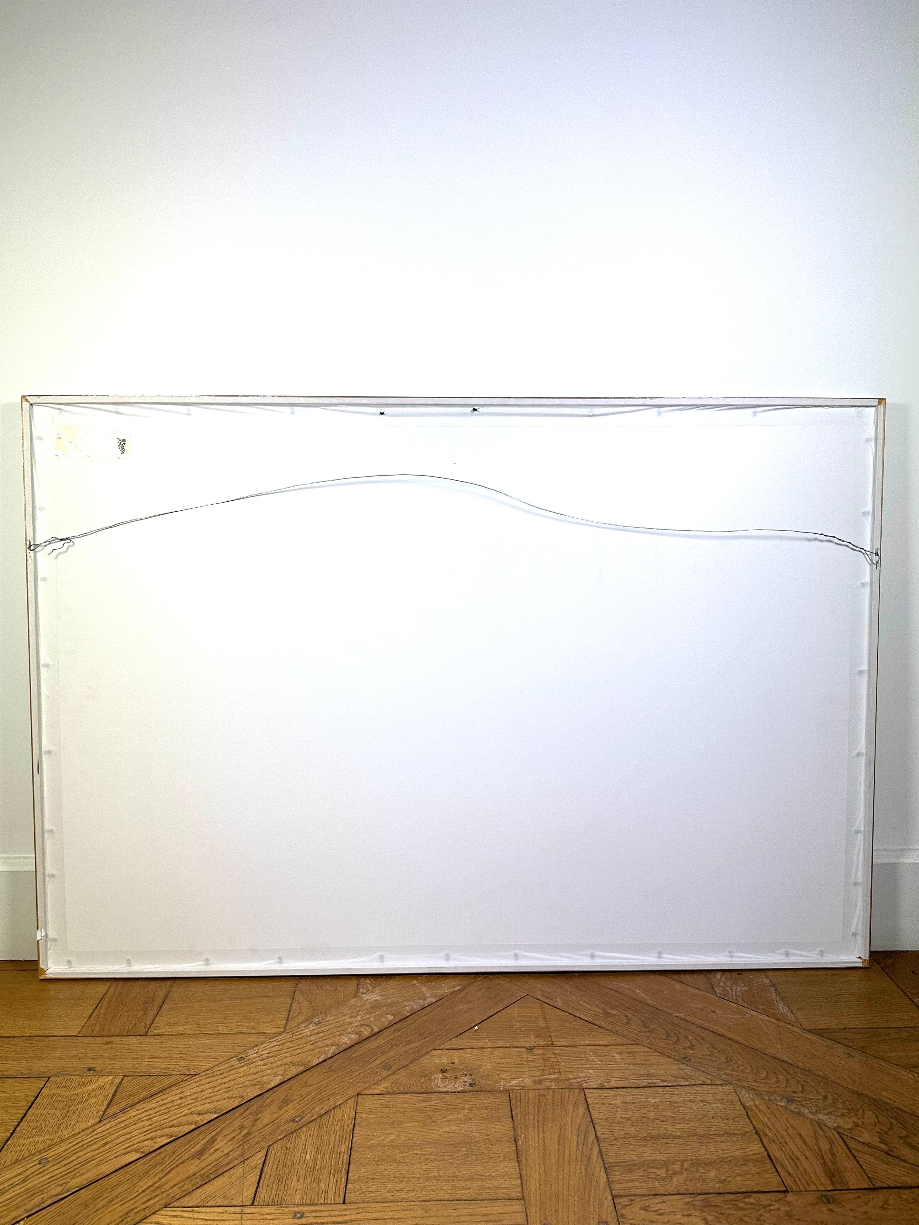 Christo The Pont Neuf Umwickelter Original-Stoff mit Mischtechnik-Leim, handsigniert im Angebot 1