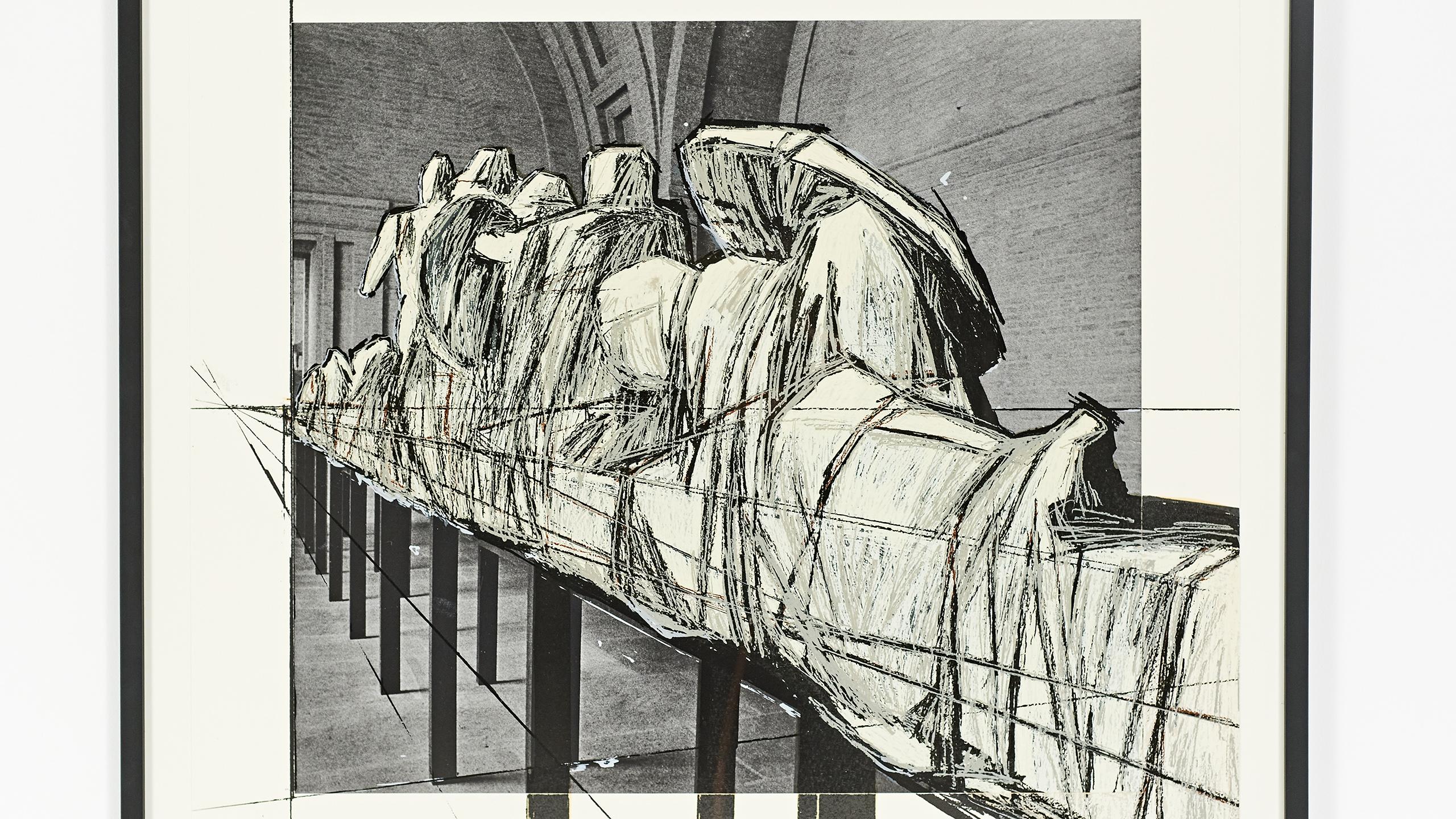 European Christo, “Wrapped Statues”, Mixed Media, 1988