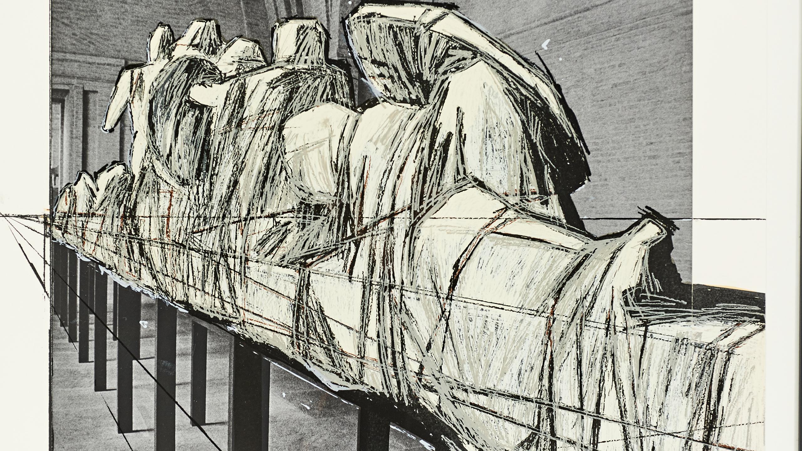 Christo, “Wrapped Statues”, Mixed Media, 1988 2