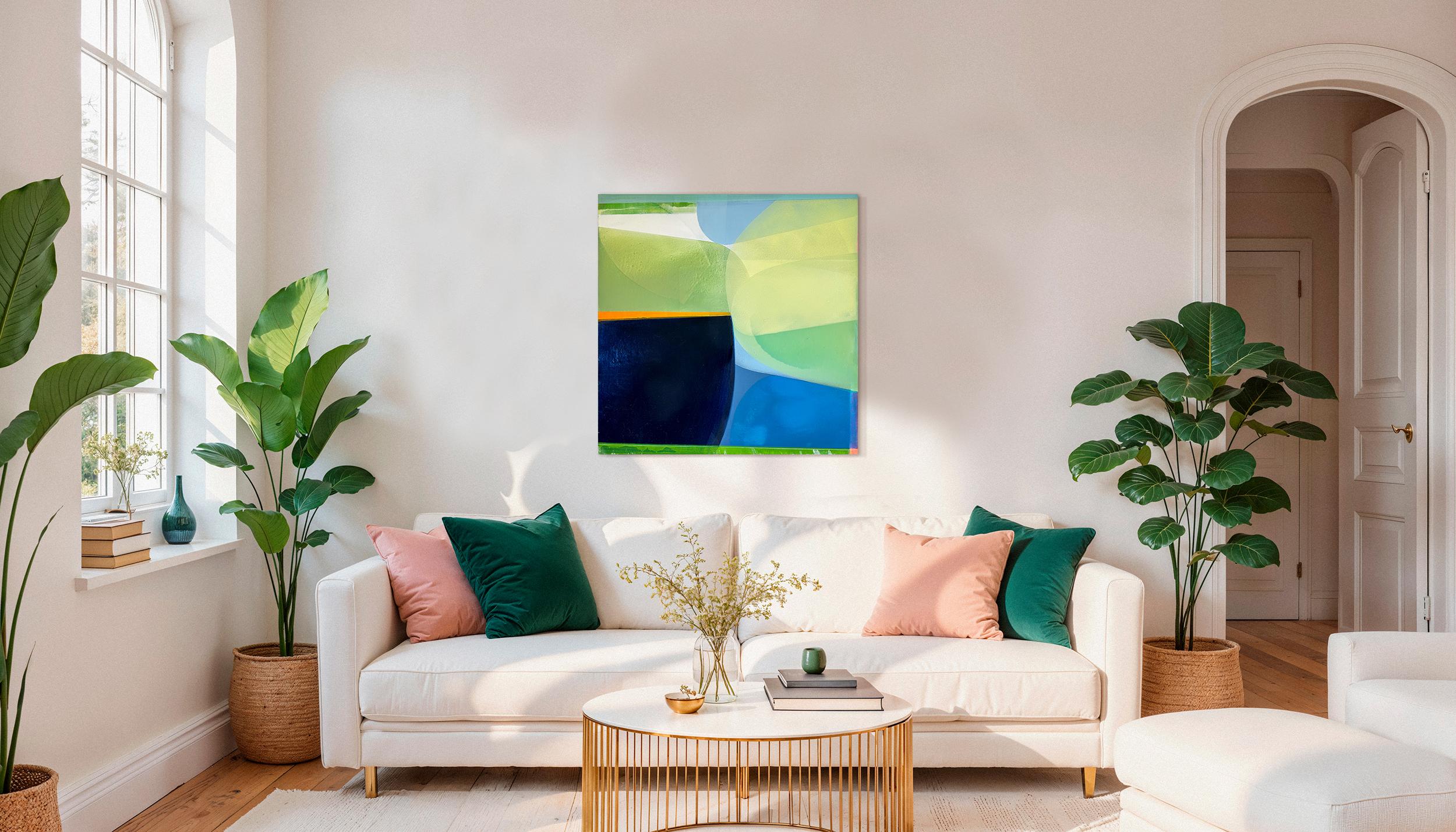 Dive 3 - by Christof Kindlinger Contemporary abstract colour field Painting For Sale 2