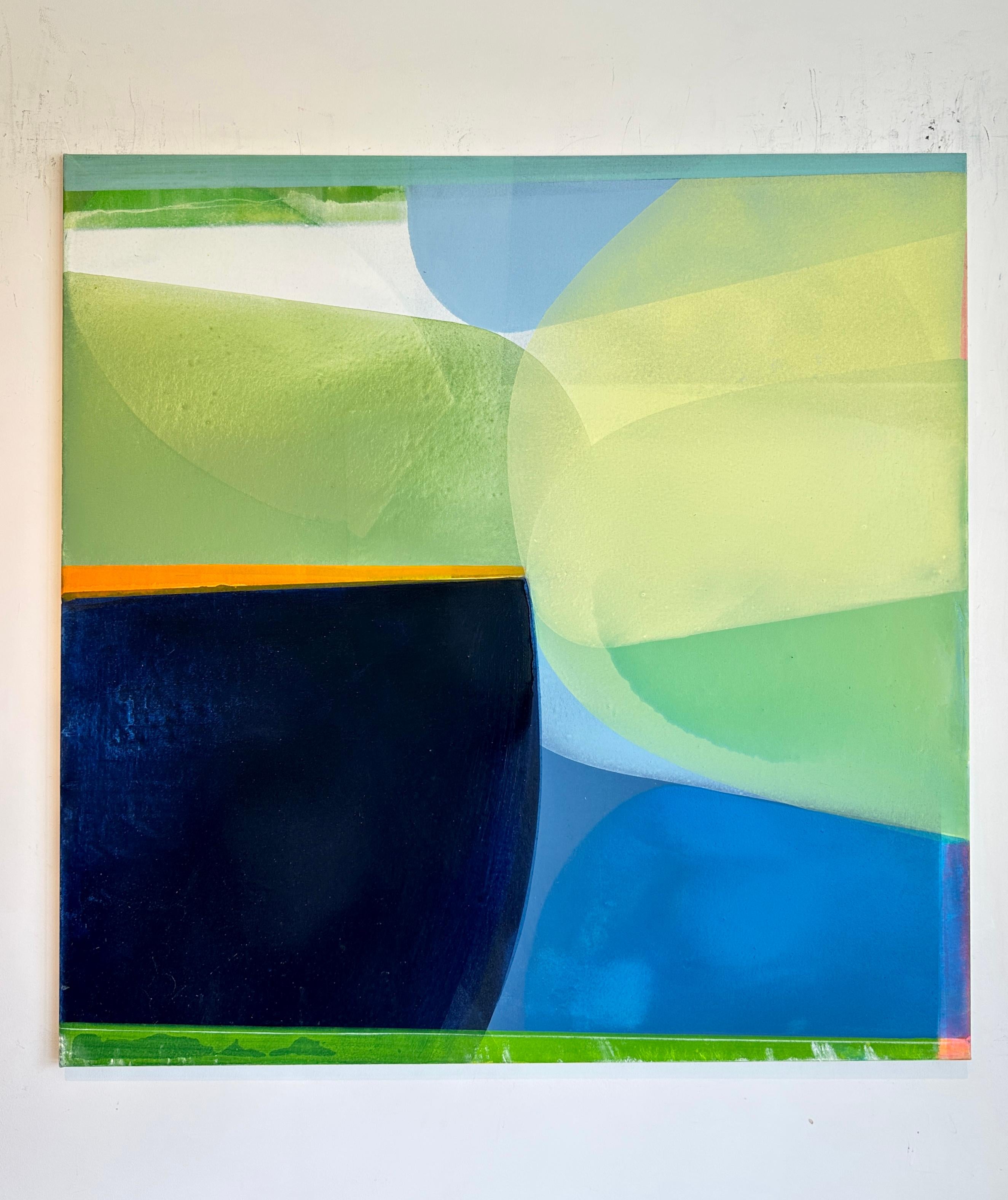 Dive 3 - by Christof Kindlinger Contemporary abstract colour field Painting For Sale 3