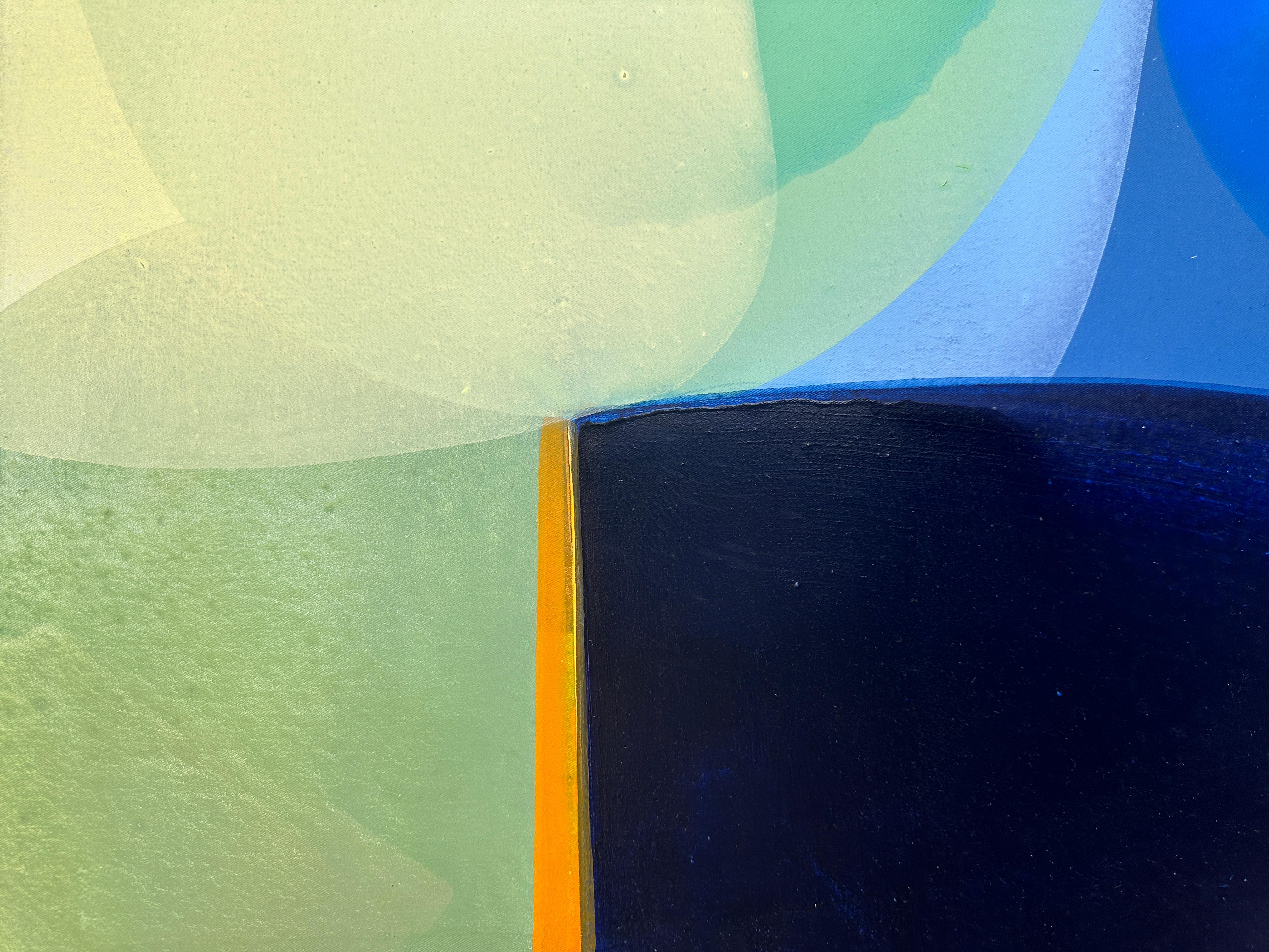 Dive 3 - by Christof Kindlinger Contemporary abstract colour field Painting For Sale 4