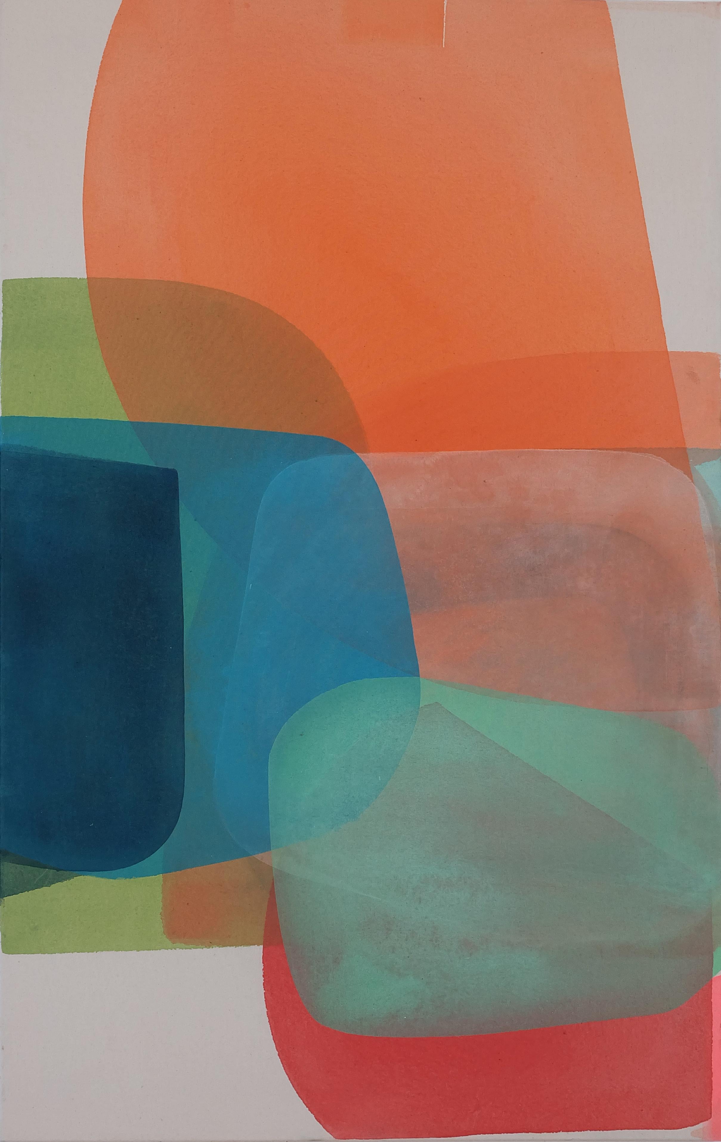 Flotante 2 - de Christof Kindlinger Pintura abstracta contemporánea de campo de color en venta 1