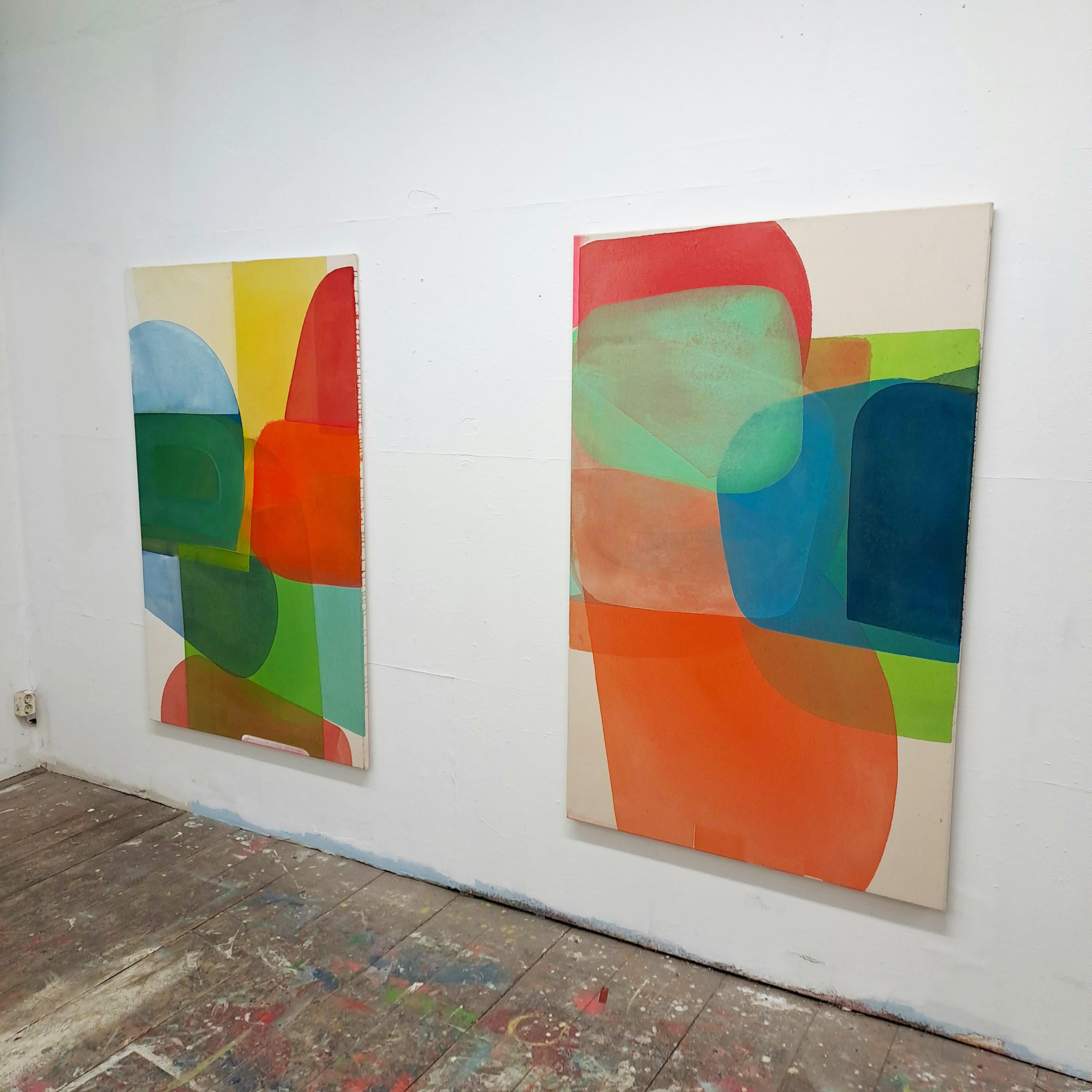 Flotante 2 - de Christof Kindlinger Pintura abstracta contemporánea de campo de color en venta 3