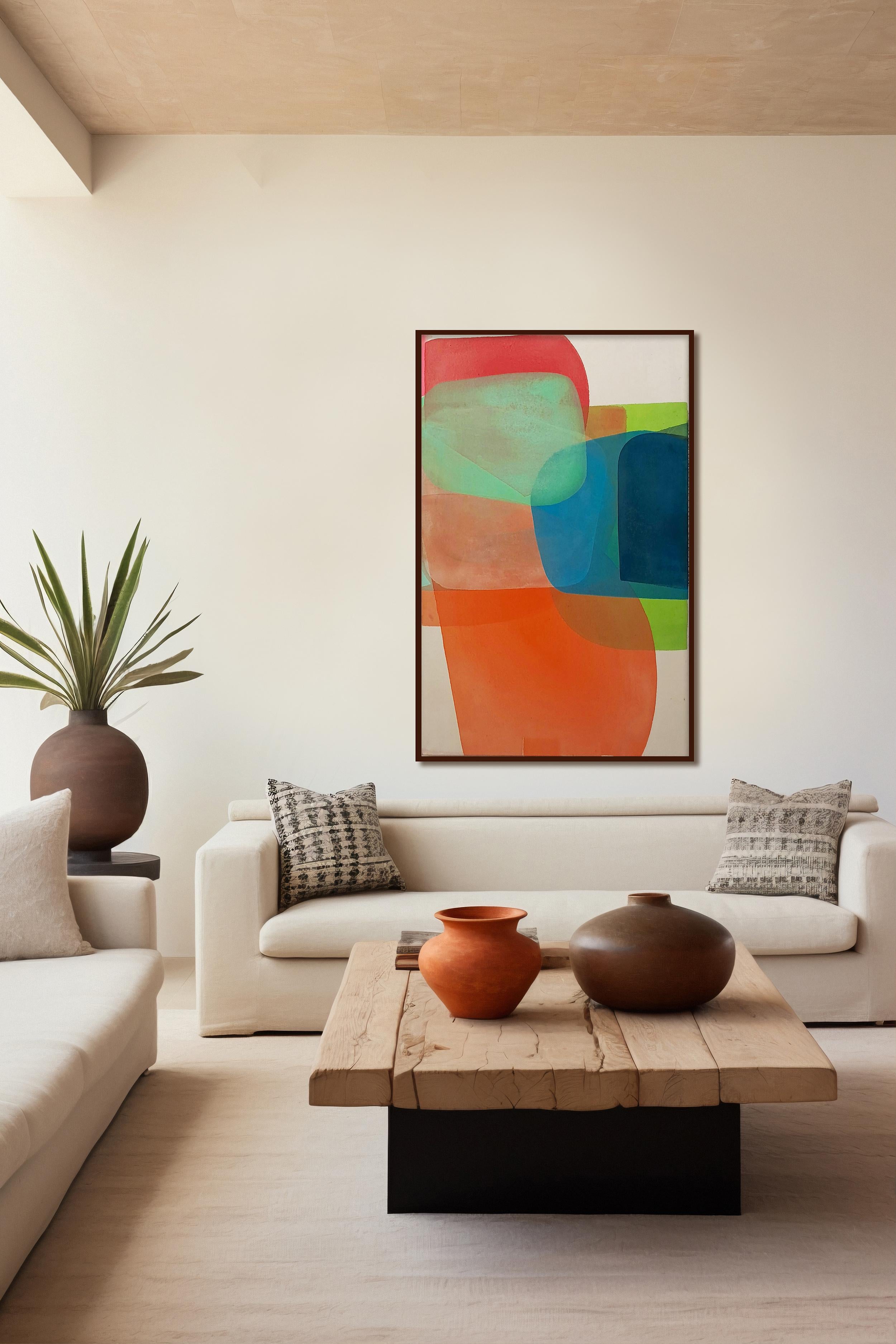 Flotante 2 - de Christof Kindlinger Pintura abstracta contemporánea de campo de color en venta 12
