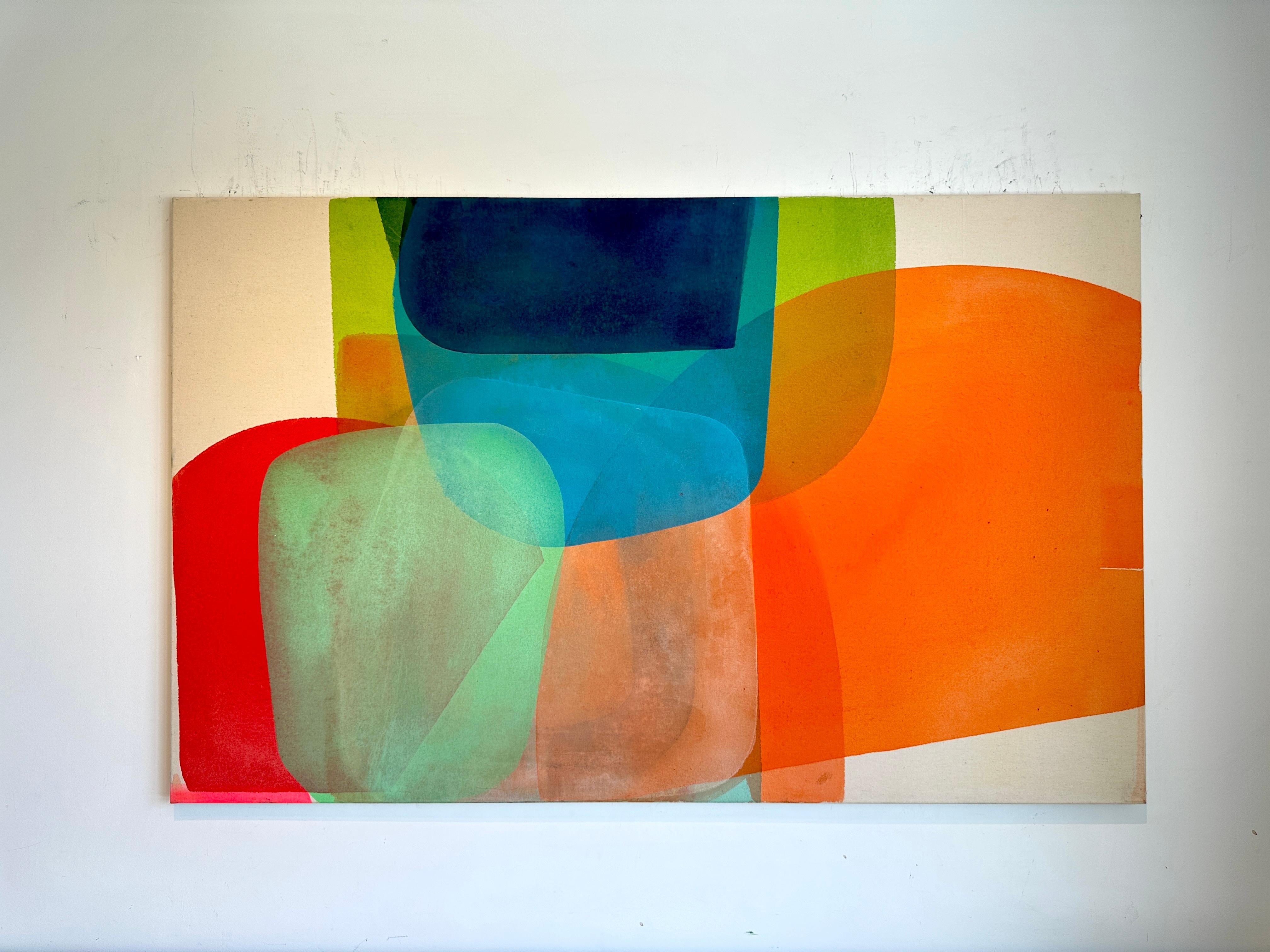Flotante 2 - de Christof Kindlinger Pintura abstracta contemporánea de campo de color en venta 6