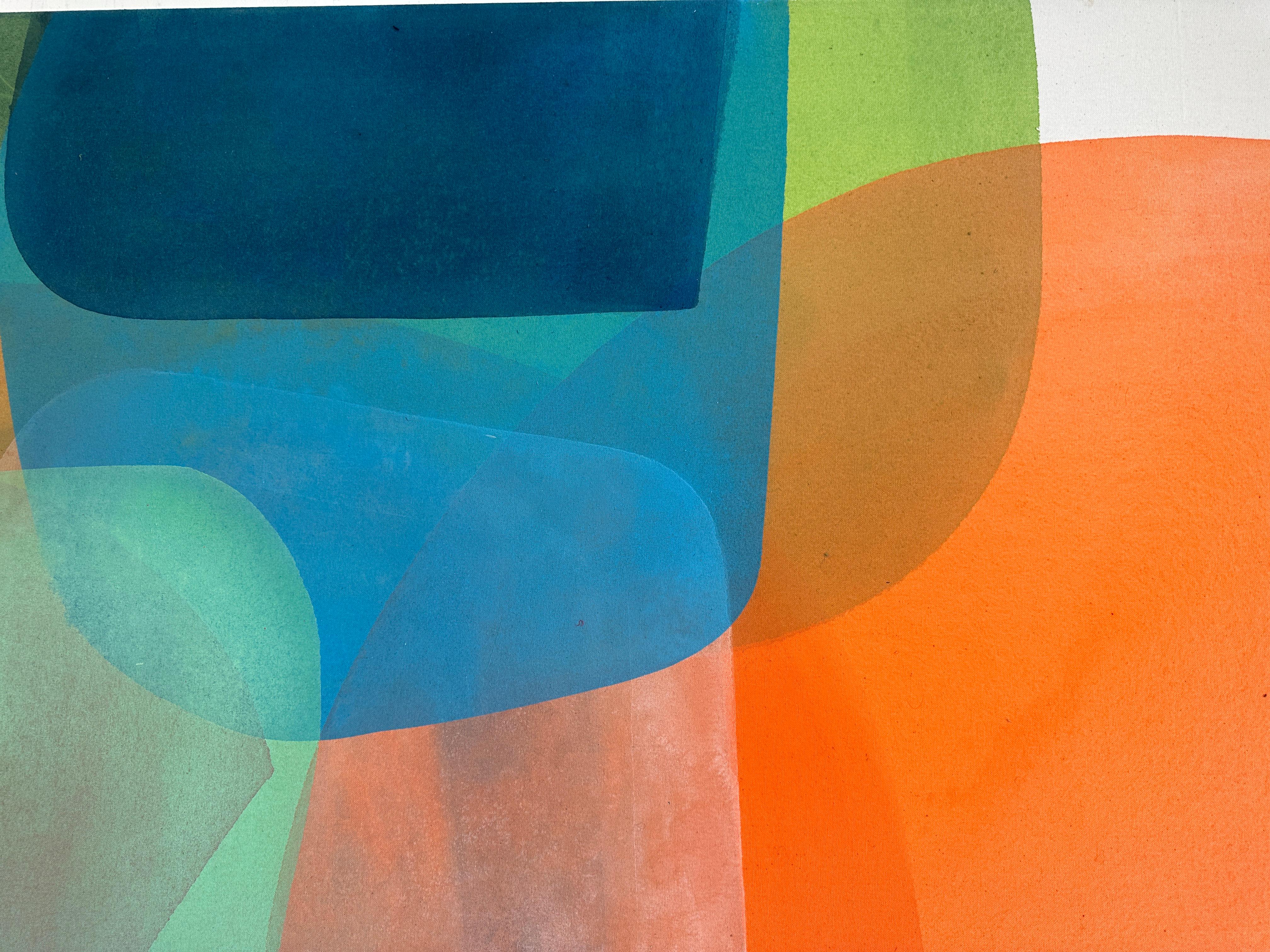 Flotante 2 - de Christof Kindlinger Pintura abstracta contemporánea de campo de color en venta 7