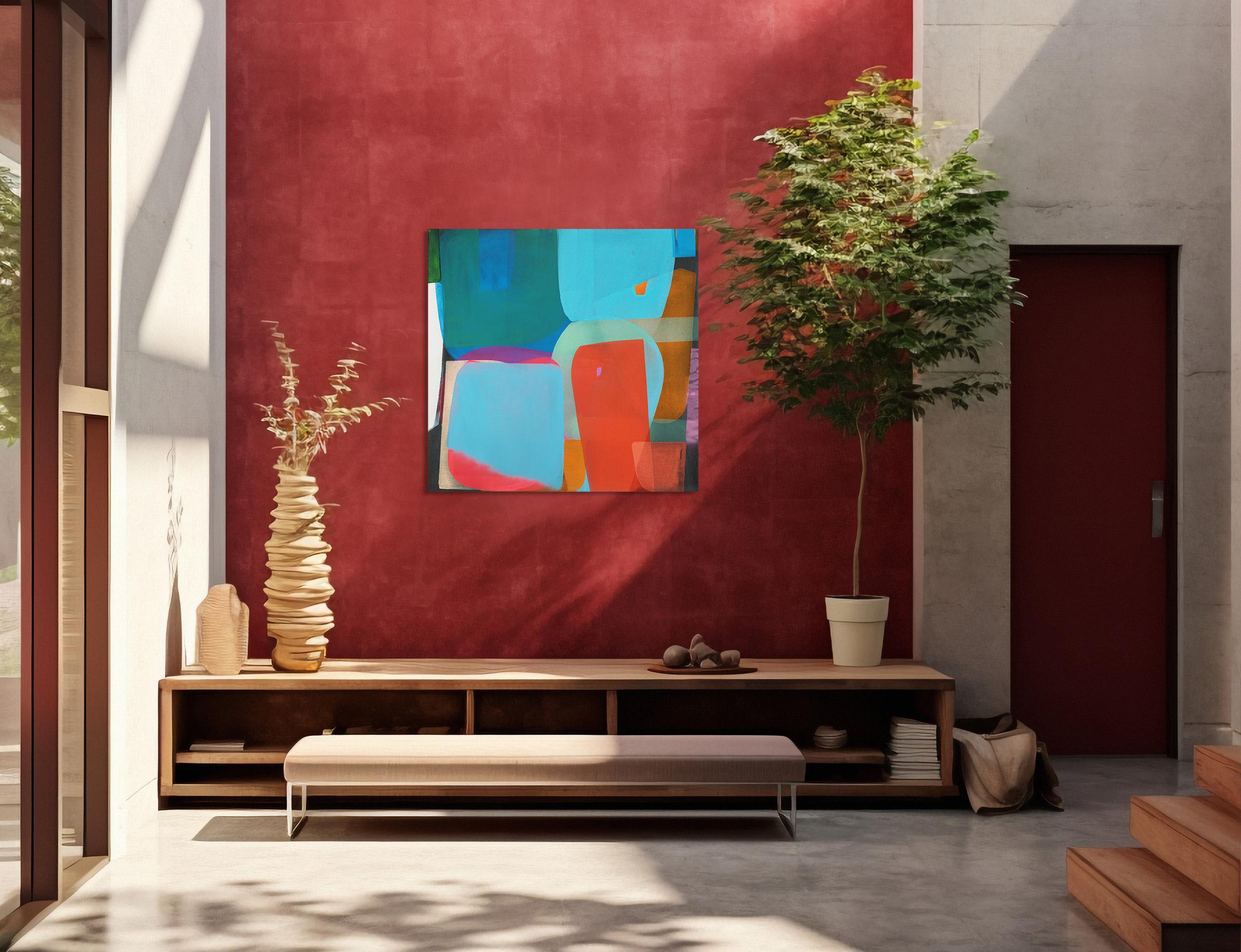 Giardino - di Christof Kindlinger Pittura astratta contemporanea in campo cromatico in vendita 9