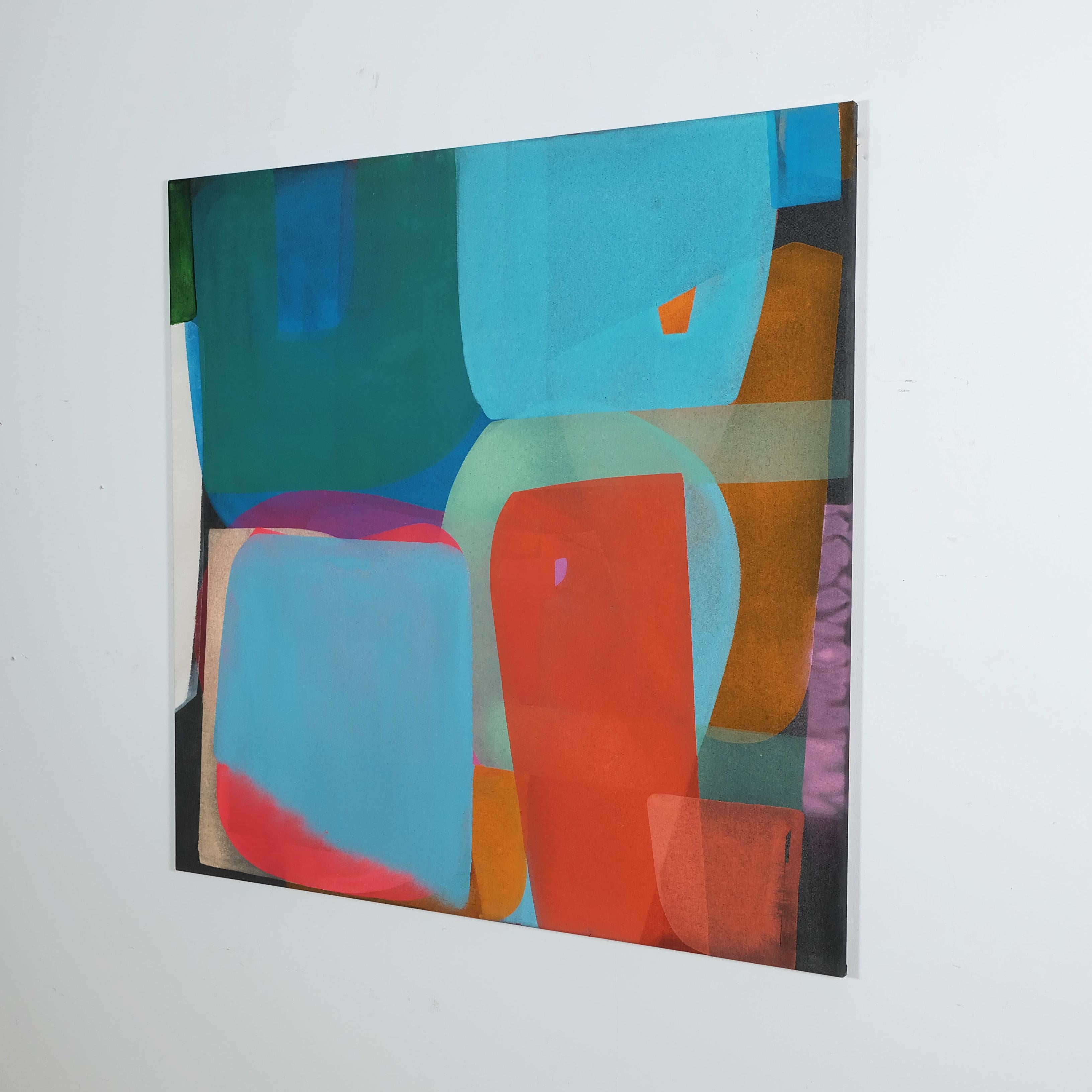 Giardino - di Christof Kindlinger Pittura astratta contemporanea in campo cromatico in vendita 4