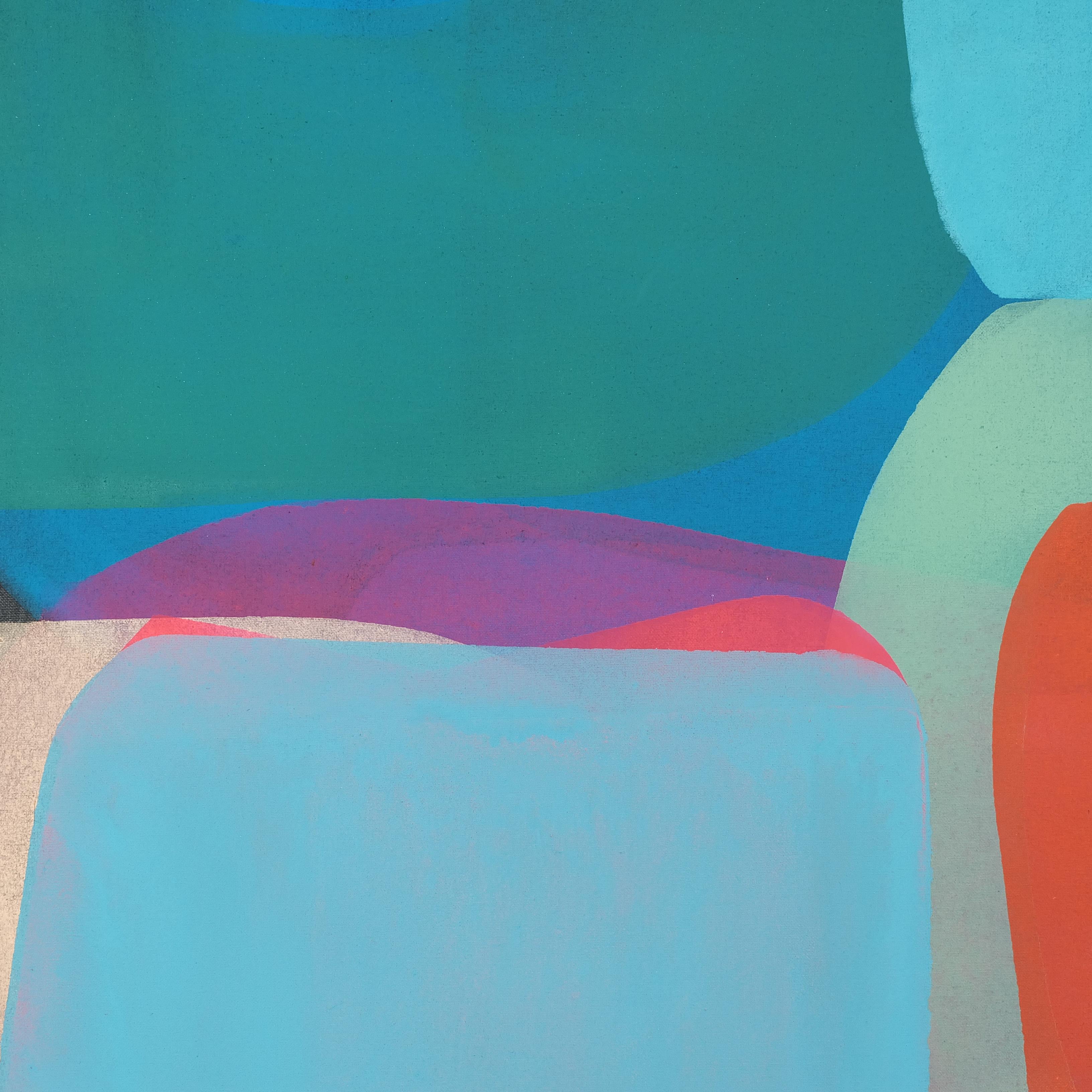 Giardino - di Christof Kindlinger Pittura astratta contemporanea in campo cromatico in vendita 5